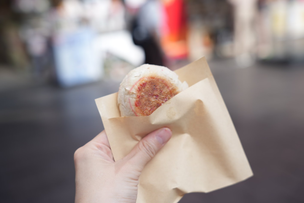 南京歩行路で売っている月餅