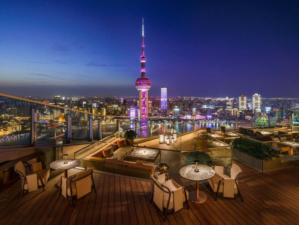 リッツカールトン上海浦東58階FLAIRの夜景