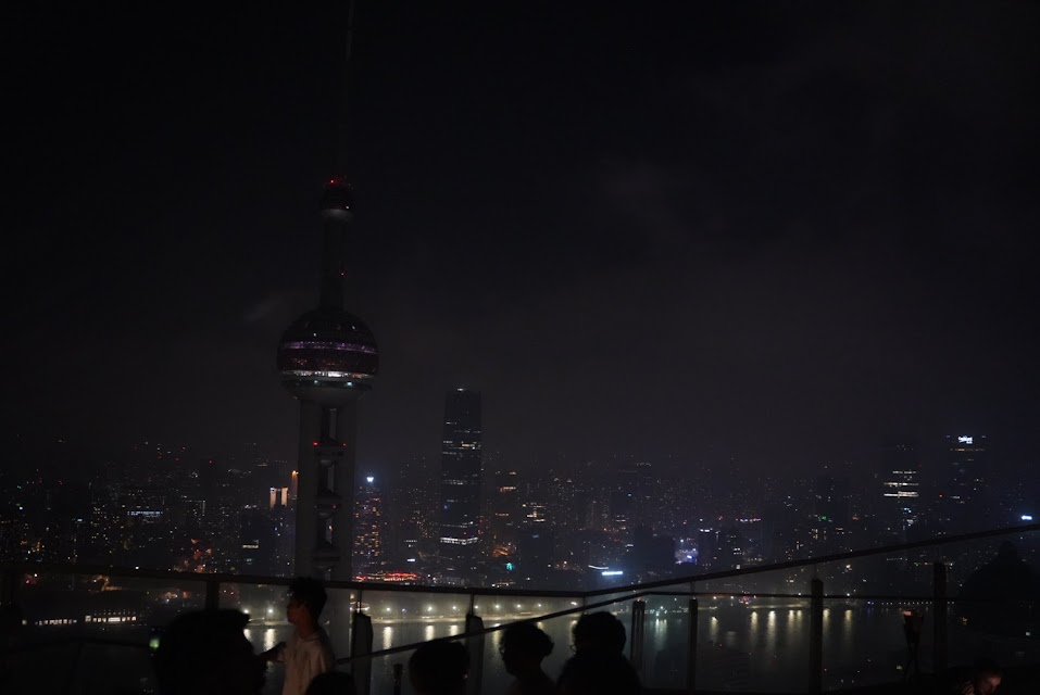 リッツカールトン上海浦東58階FLAIRの夜景