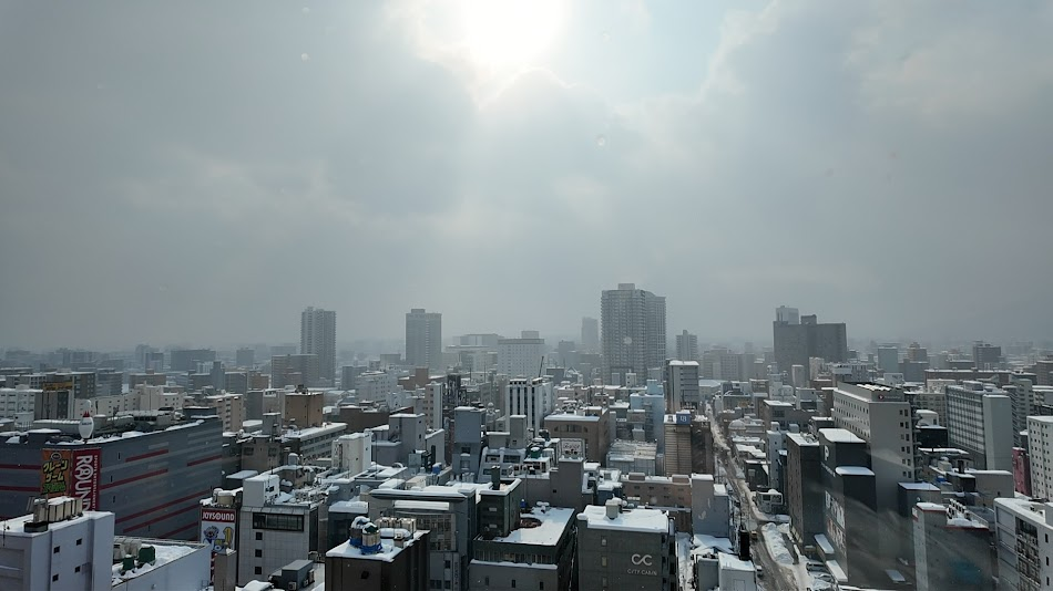 札幌ストリームホテルからの景色