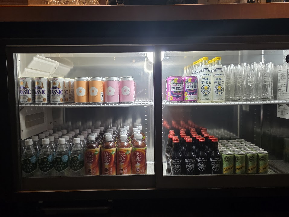札幌ストリームホテル　18階　PREMIUM LOUNGE　飲料一覧