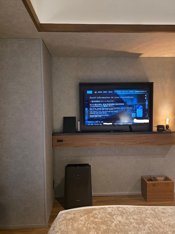 札幌ストリームホテル　客室　テレビ