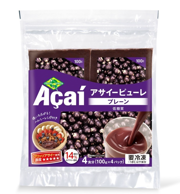 フルッタフルッタのアサイーピューレプレーン