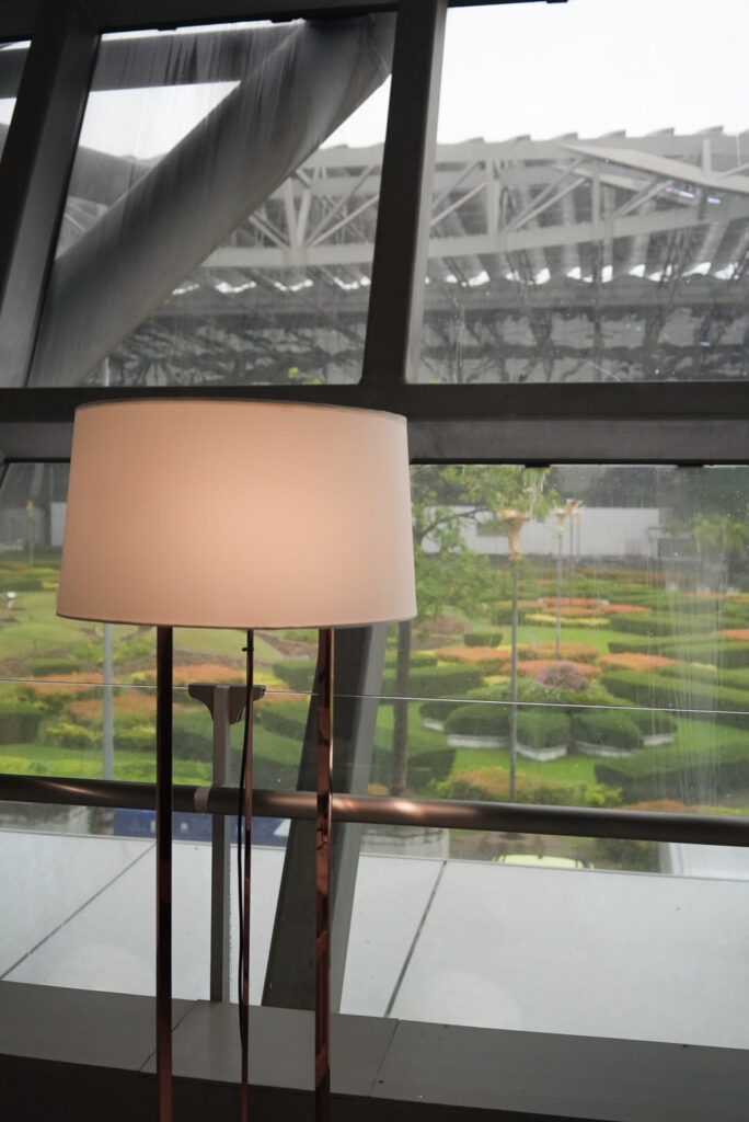 The Coral Executive Loungeからみえるお庭