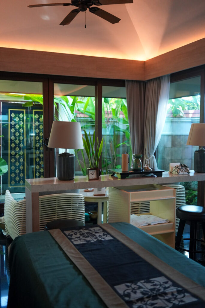 バンヤンツリースパのパヴィリオン(Fusion Focus施術ルーム) / Banyan Tree Spa Phuket pavilion – Fusion Focus massage treatment room