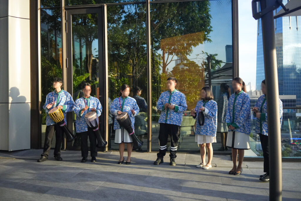 タイ伝統のクローンヤーオ演奏 Defining Moment / Klong Yao drum ceremony 'Defining Moment' at The Ritz-Carlton Bangkok