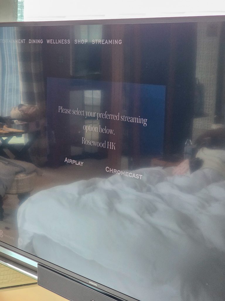 Rosewood Hong Kongのテレビ