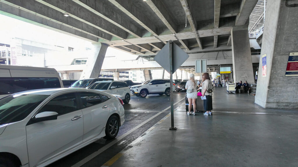 スワンナプーム空港のピックアップエリア