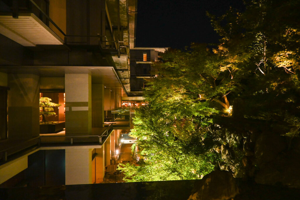 リッツカールトン京都夜のライトアップ